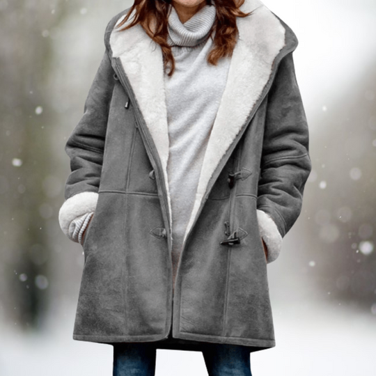 Melany – Faux Fur Lined Winter Coat for Women