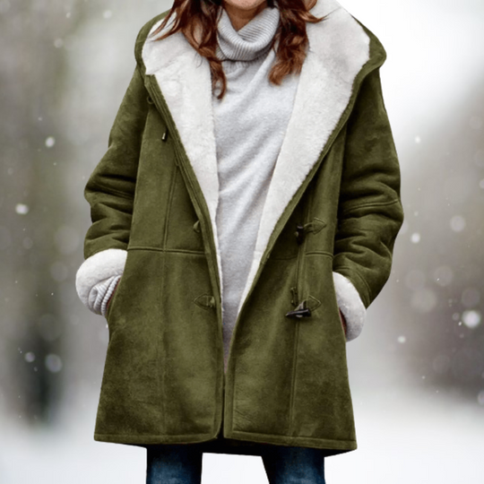 Melany – Faux Fur Lined Winter Coat for Women