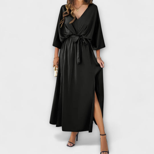 Anina – Flowing Dress with Tie Detail