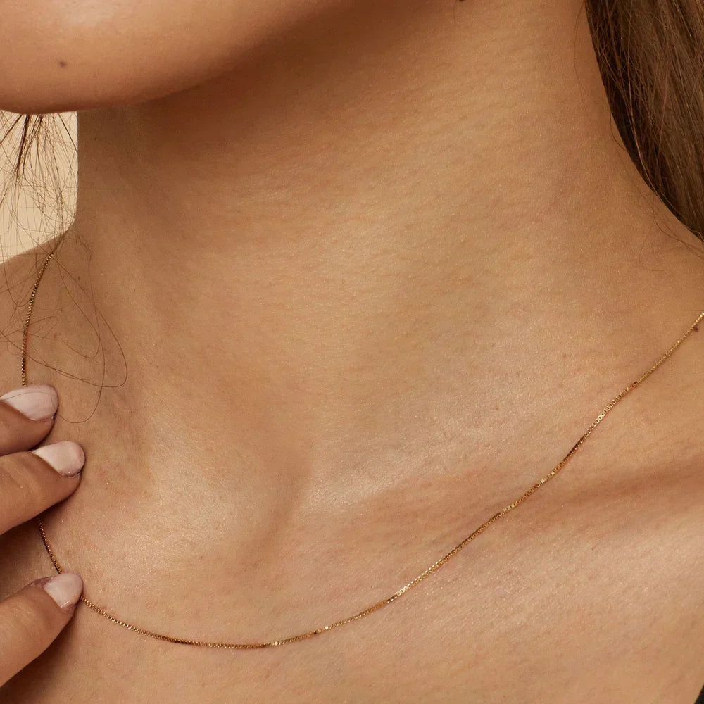 Tiffany – Minimalist Gold Chain Necklace for Women