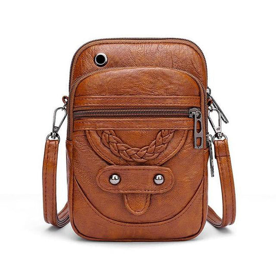 Anita – Vintage-Style Suede Crossbody Bag