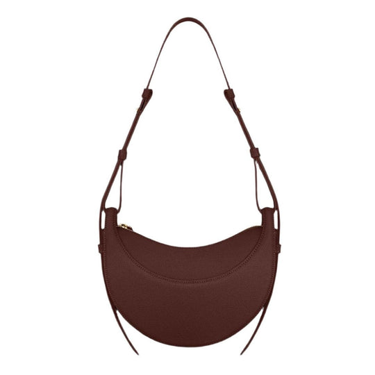 Sienna – Modern Crescent Leather Shoulder Bag for Women