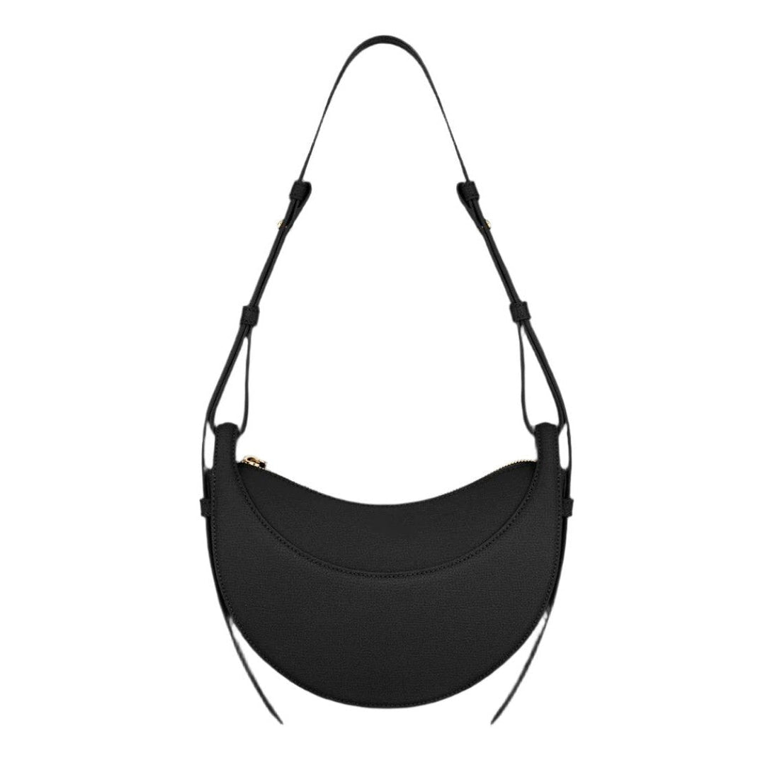 Sienna – Modern Crescent Leather Shoulder Bag for Women