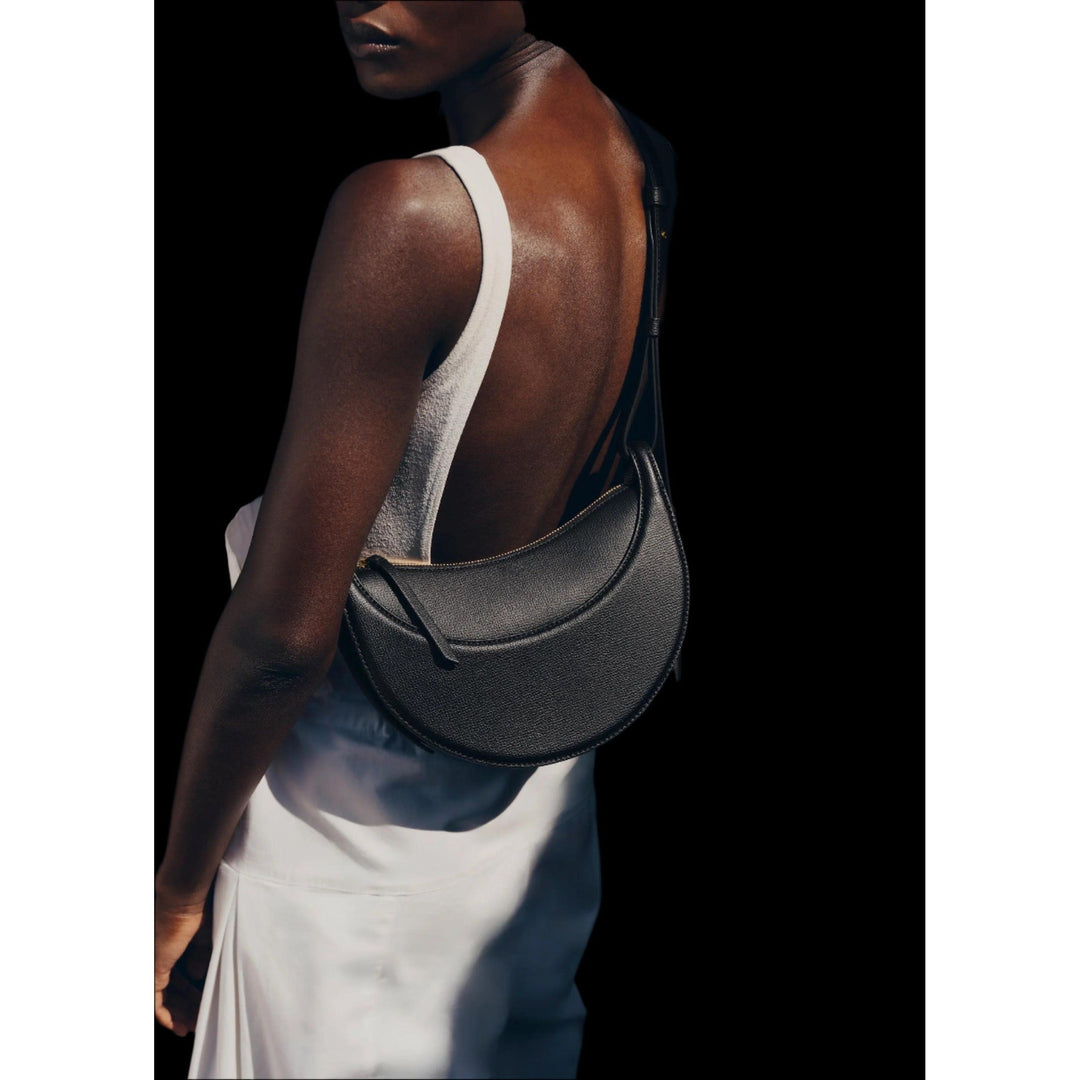Sienna – Modern Crescent Leather Shoulder Bag for Women