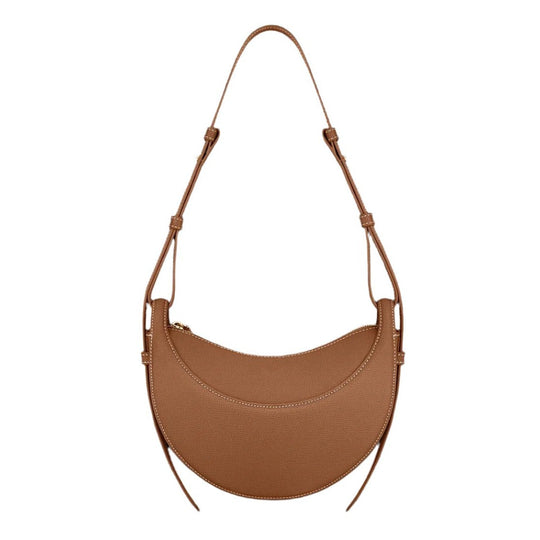 Sienna – Modern Crescent Leather Shoulder Bag for Women