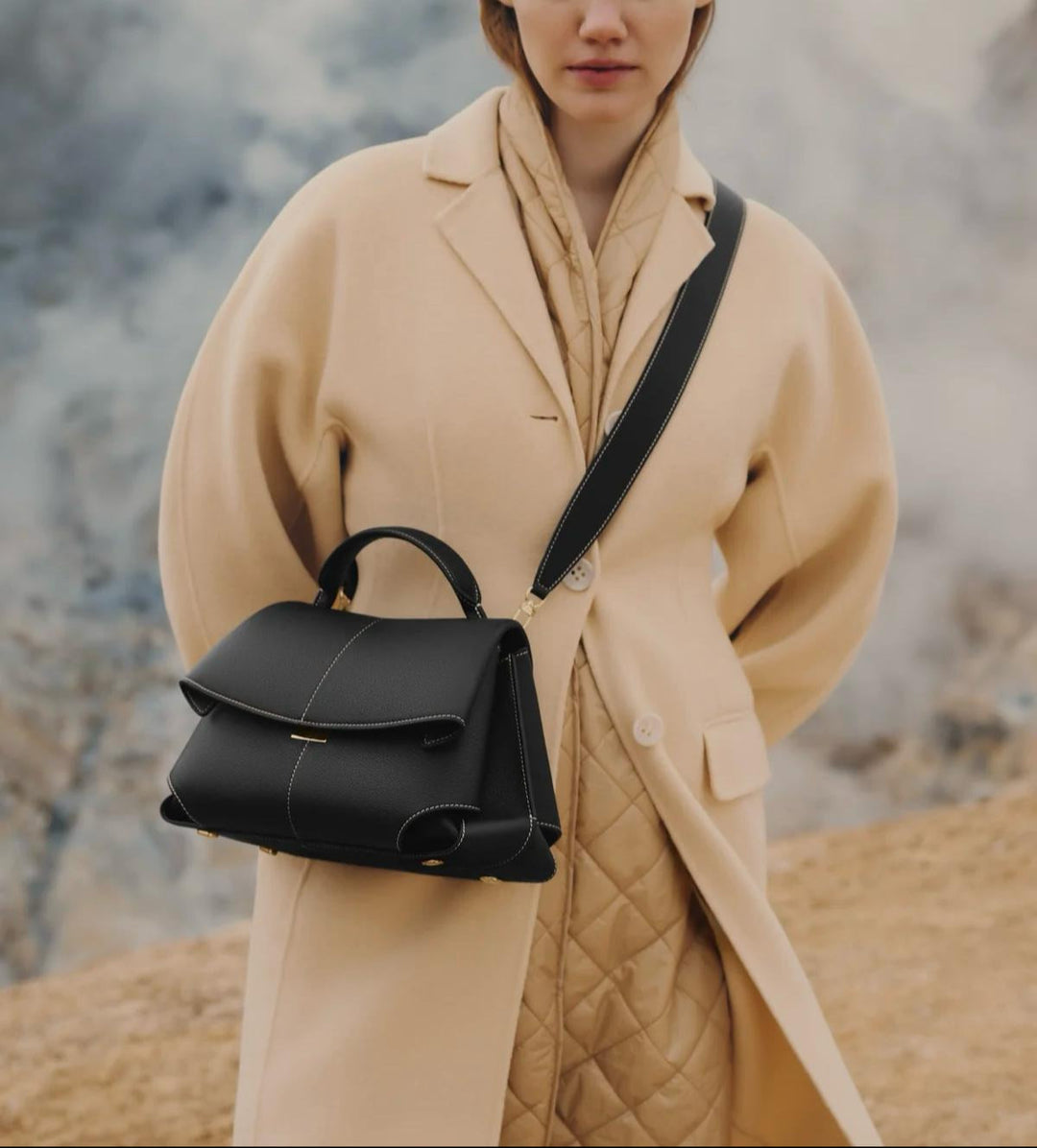Velloria – Sophisticated Leather Top-Handle Bag for Women