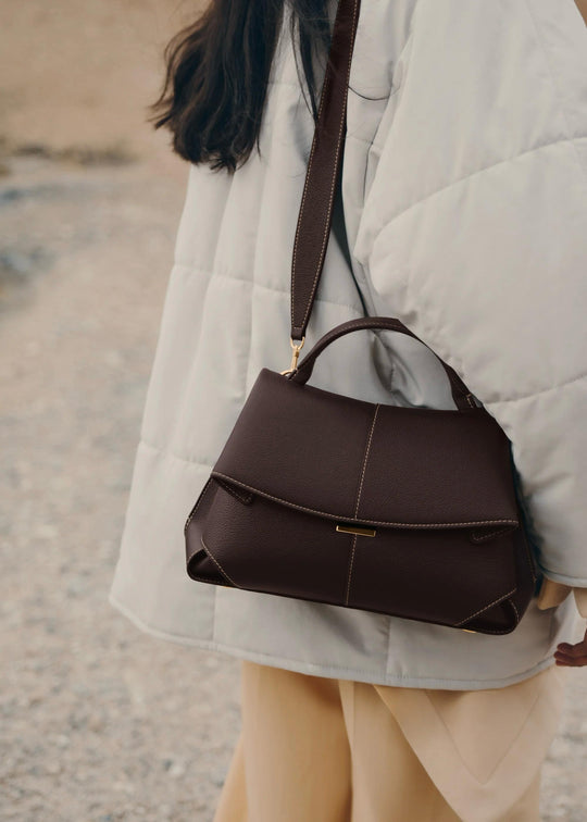 Velloria – Sophisticated Leather Top-Handle Bag for Women