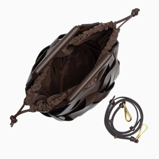 Veyonna – Artistic Woven Leather Handbag for Women