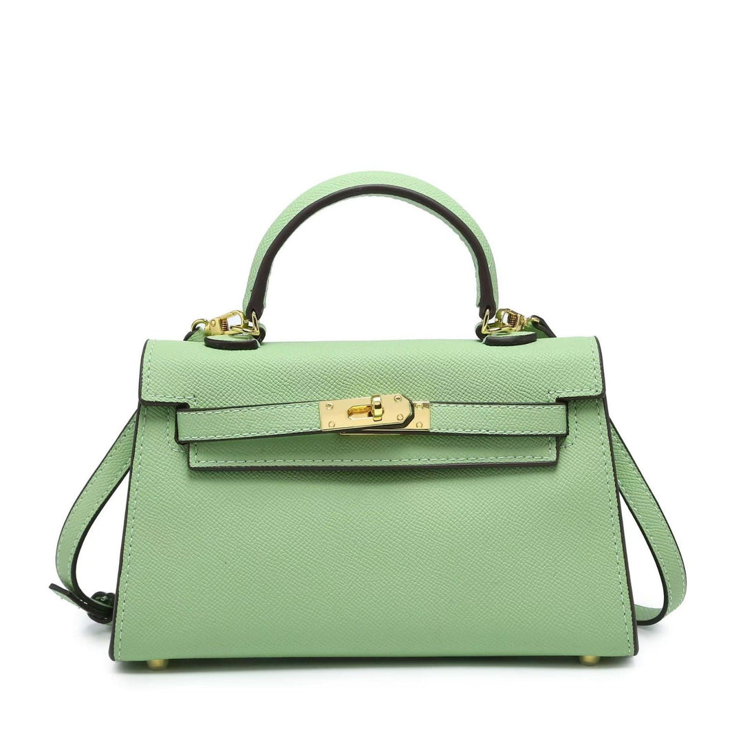 Sage – Elegant Structured Leather Handbag for Women