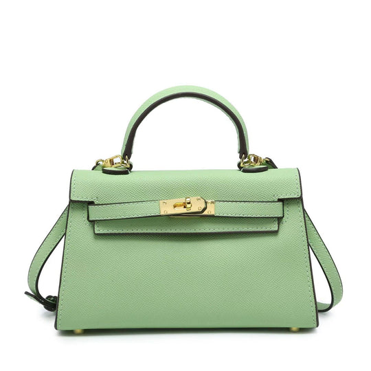 Sage – Elegant Structured Leather Handbag for Women