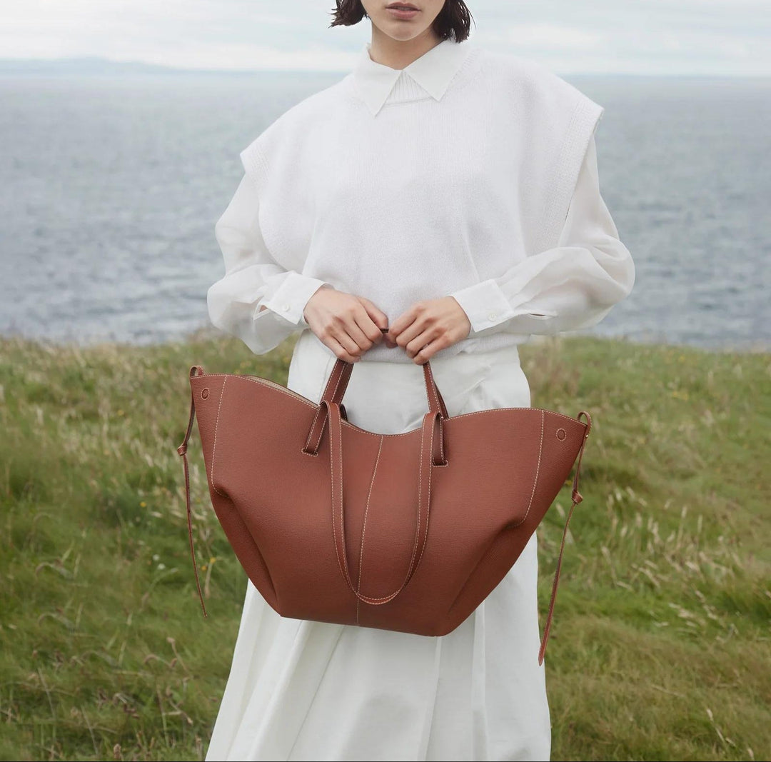 Amarelle – Oversized Leather Tote Bag for Women