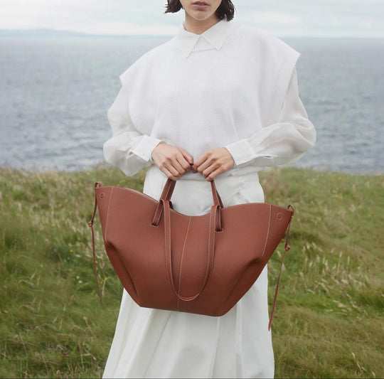 Amarelle – Oversized Leather Tote Bag for Women