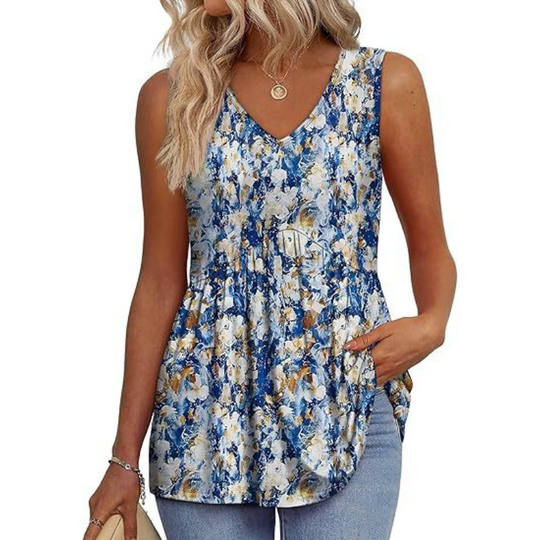 Talia – Sleeveless Flow Top for Women