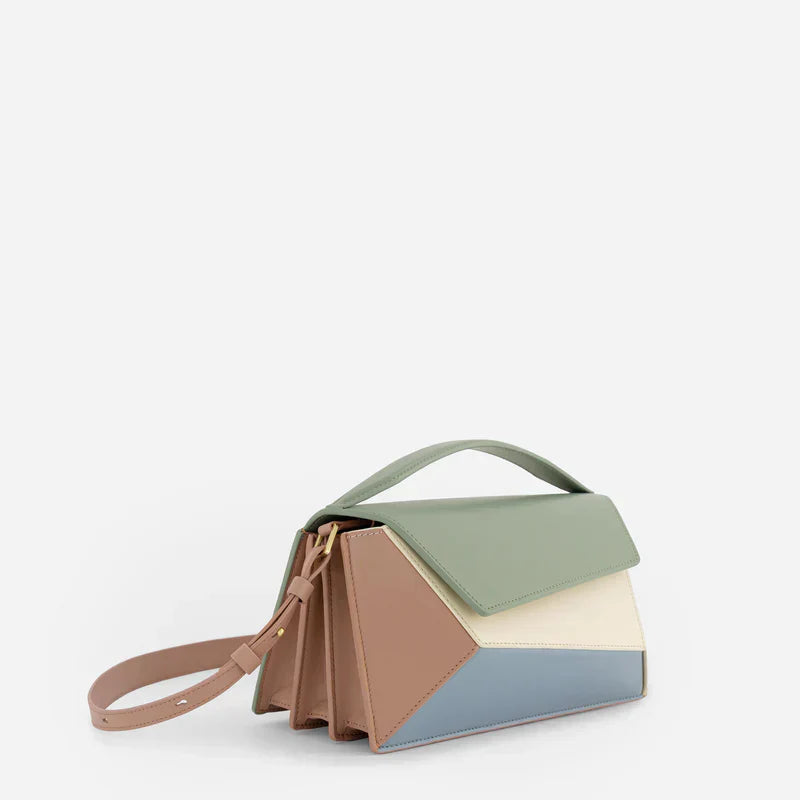 Emery – Geometric Color-Block Handbag for Women