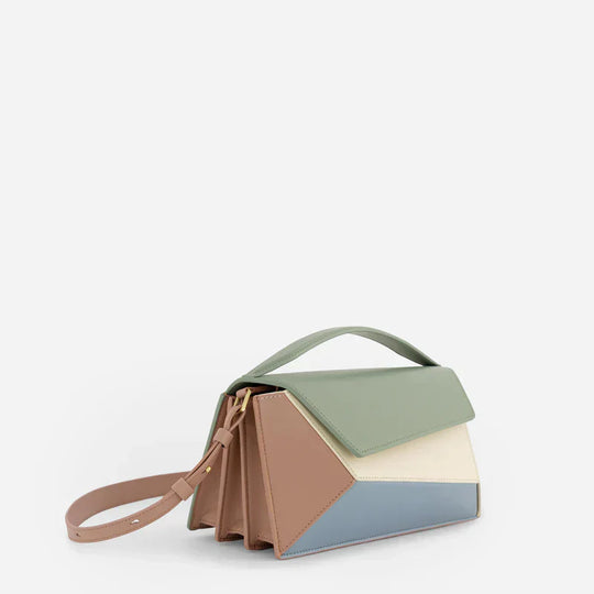 Emery – Geometric Color-Block Handbag for Women