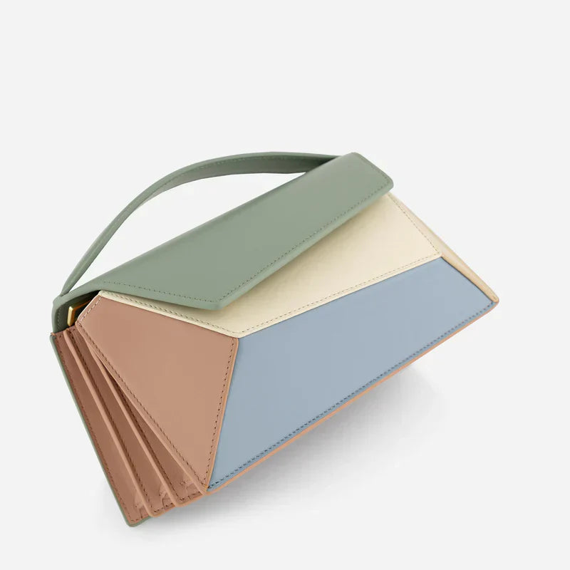 Emery – Geometric Color-Block Handbag for Women