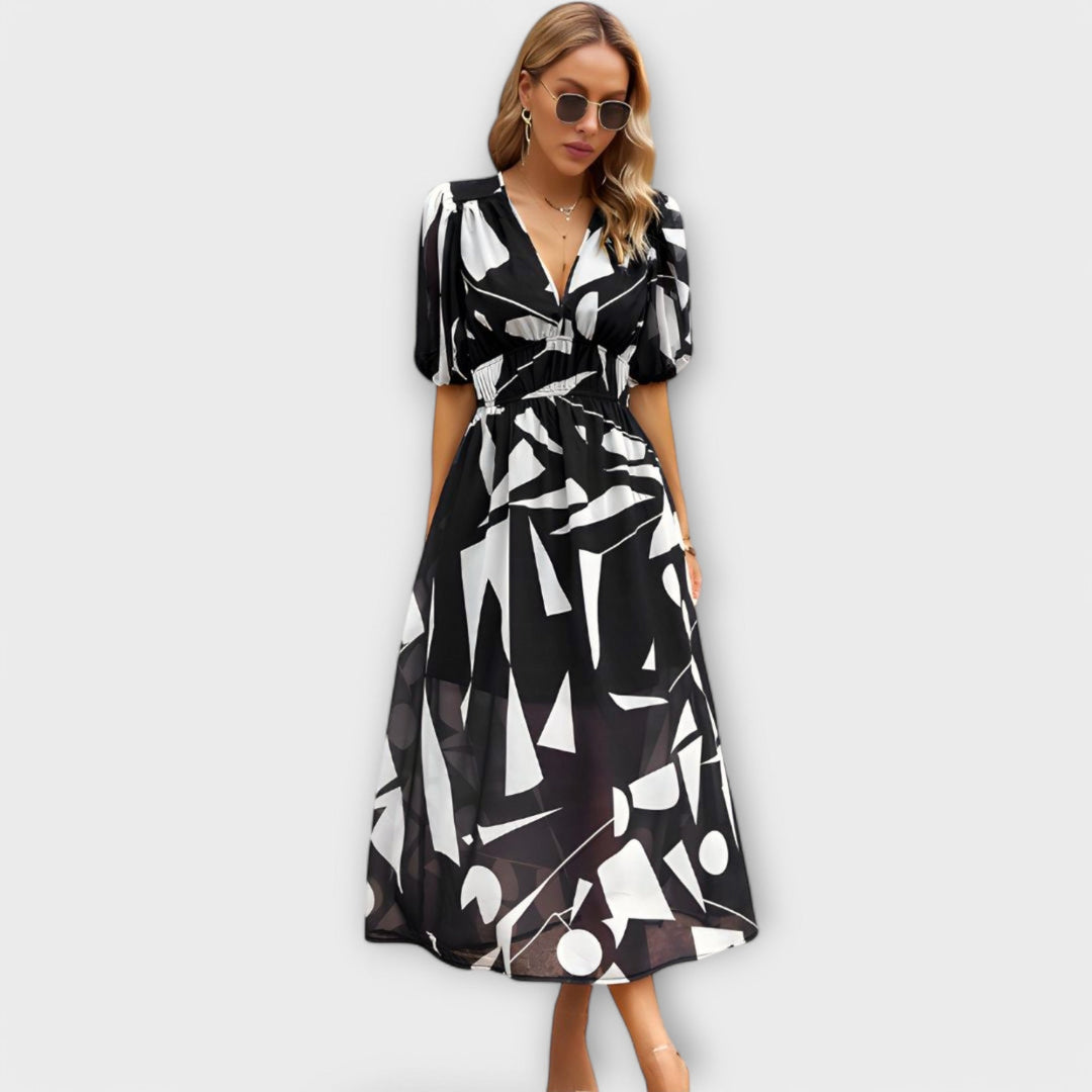 Taina – Maxi Dress with Puff Sleeves