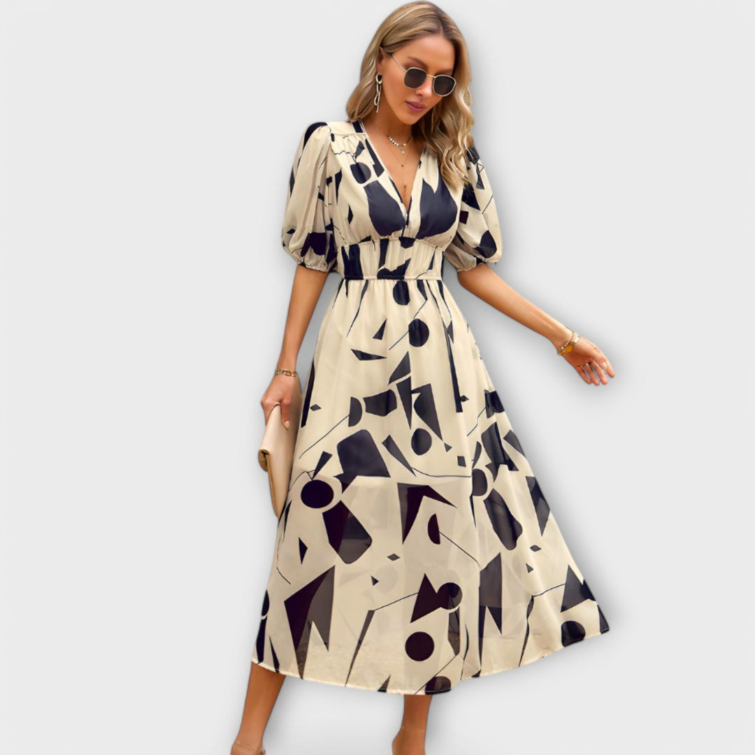 Taina – Maxi Dress with Puff Sleeves