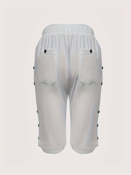 Bianca – Button-Side Summer Bermuda for Women