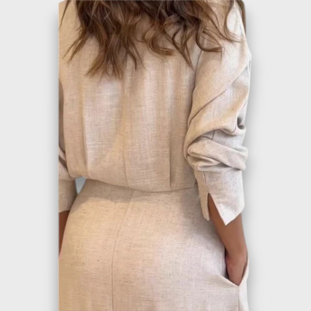 Lea – Airy Shirt Dress with Belt