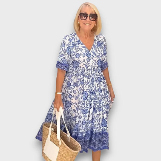 Mirelda – Summer Dress with Floral Lightness