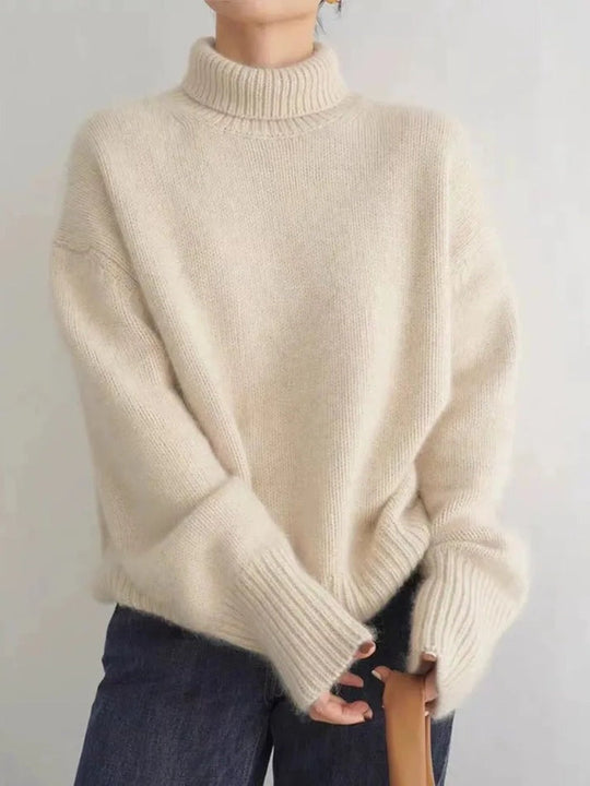 Faune – Cozy Turtleneck Knit Sweater for Women