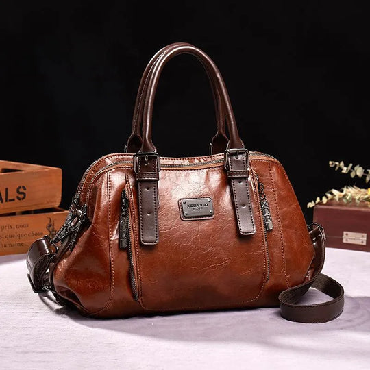 Angela – Women’s Vintage Leather Satchel