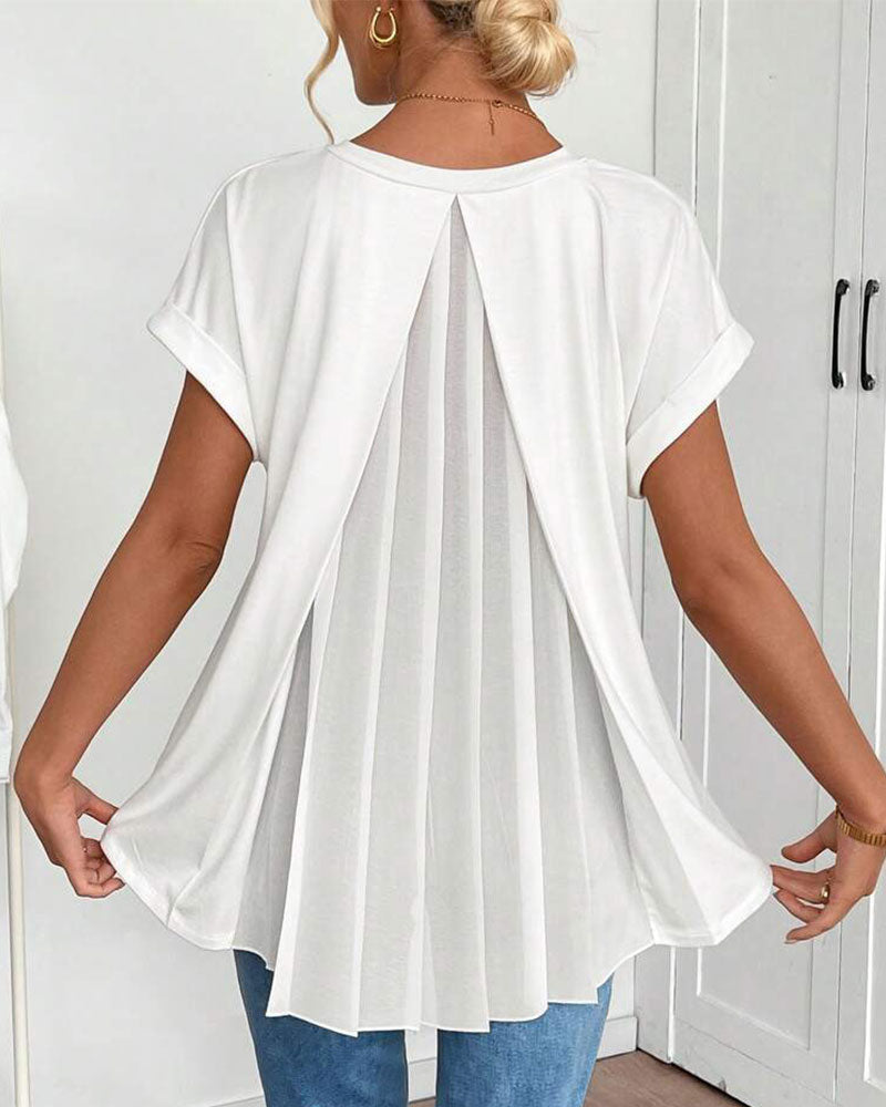 Casavie – FlowEase Pleated Tunic Tee