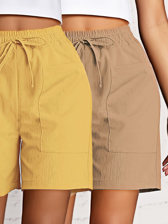 Mika – Lightweight Drawstring Shorts for Women