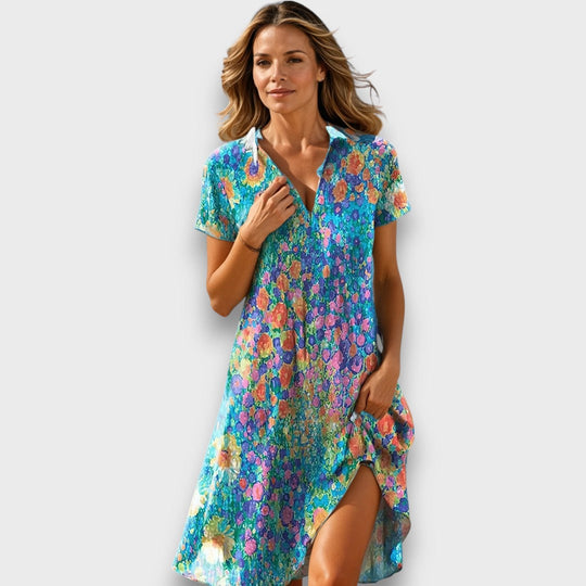 Florena – Flower Dress with Loose Fit