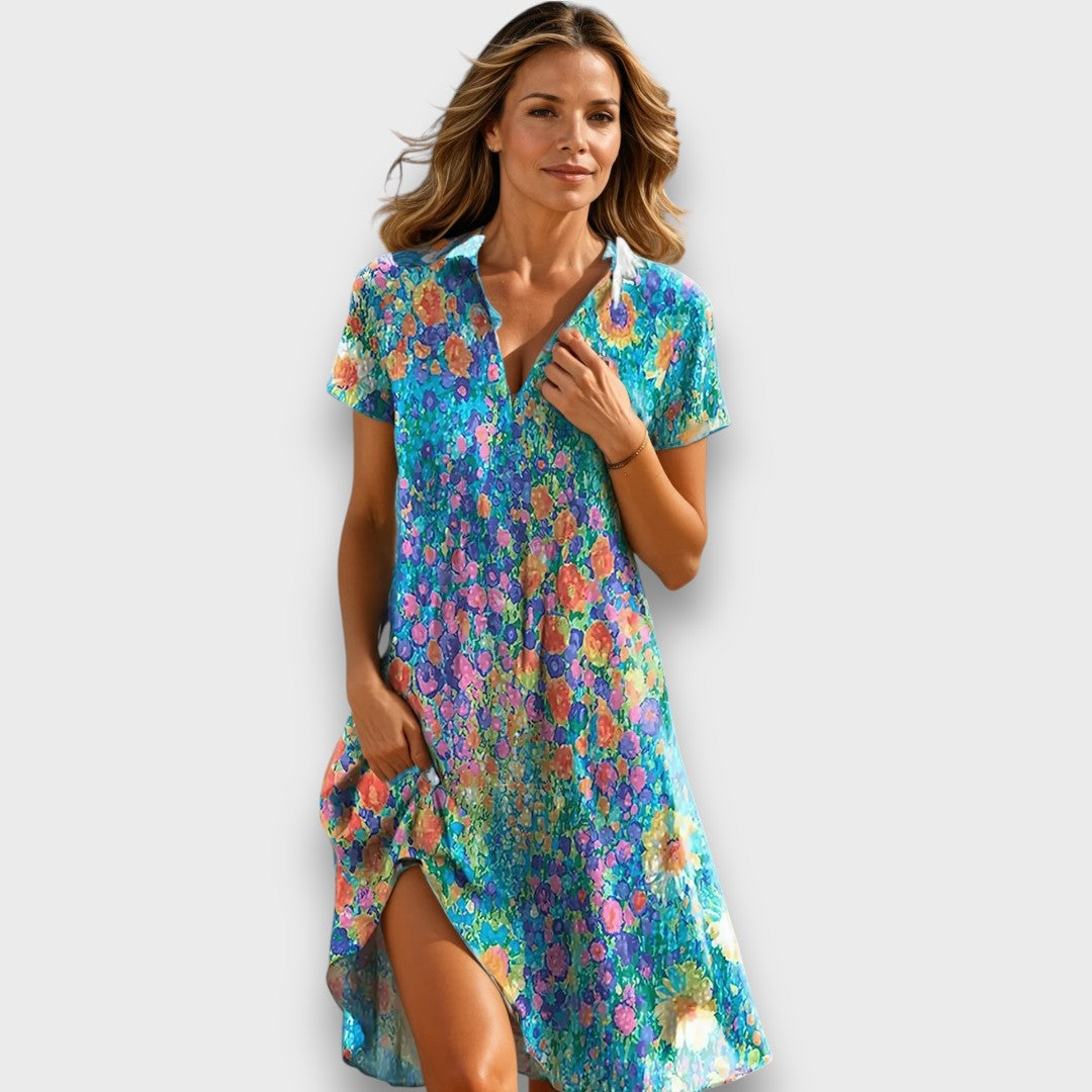 Florena – Flower Dress with Loose Fit