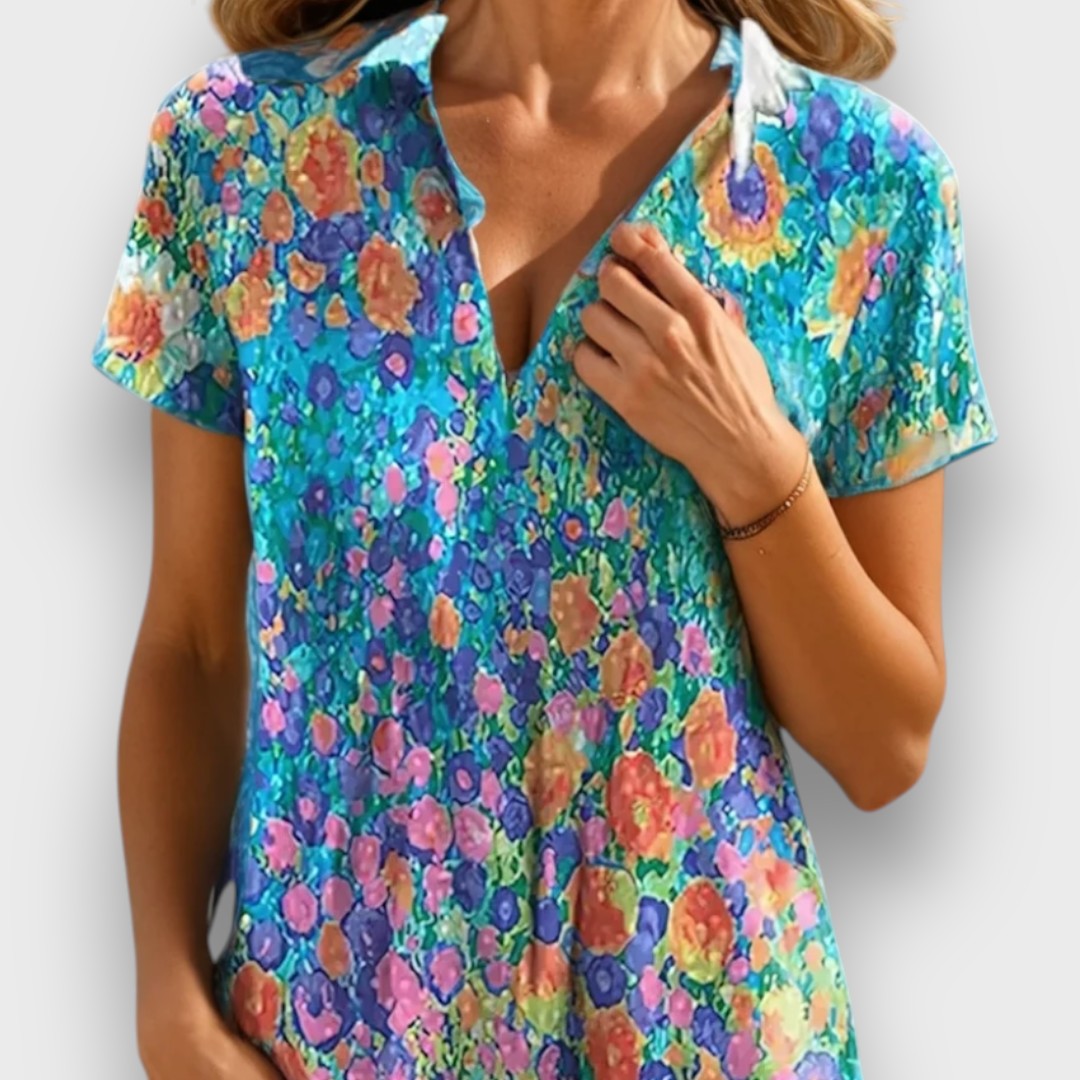 Florena – Flower Dress with Loose Fit
