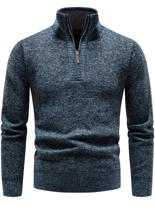 Axel – Knitted Quarter-Zip Sweater for Men