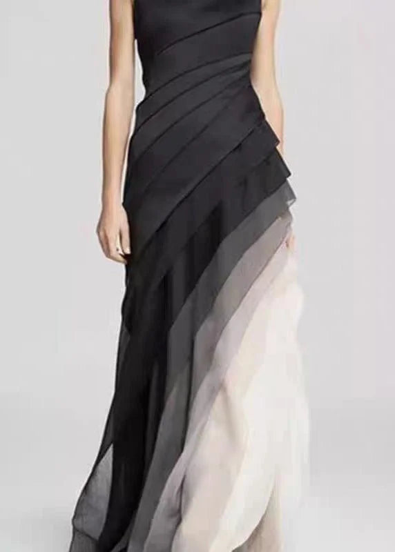 Anneliese – Ombre Tulle Panel Gown