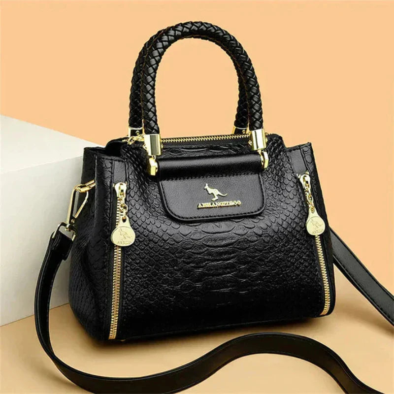 Hellen – Elegant Patterned Leather Handbag for Women