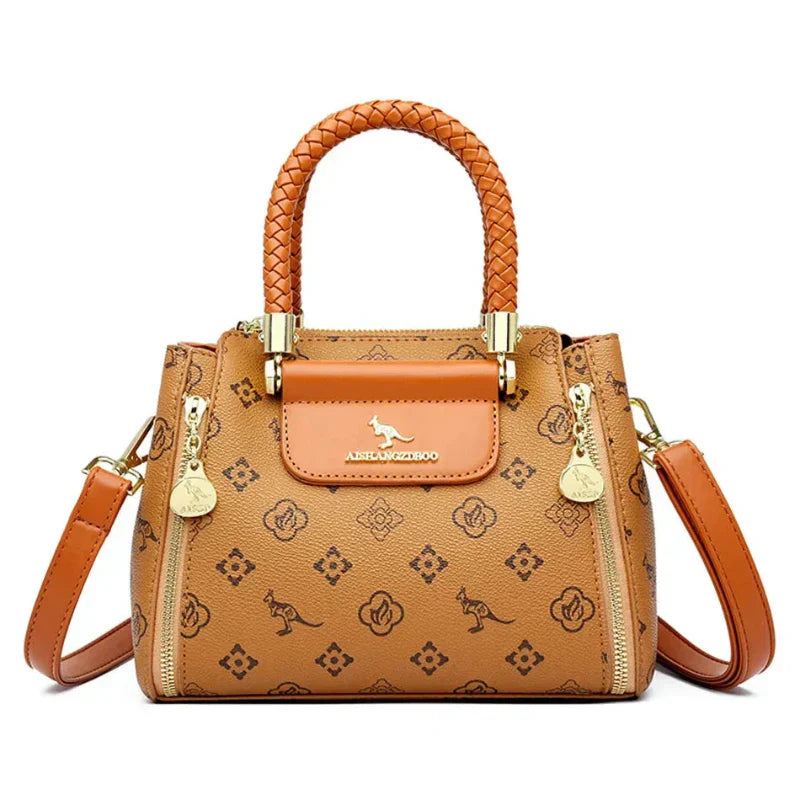 Hellen – Elegant Patterned Leather Handbag for Women