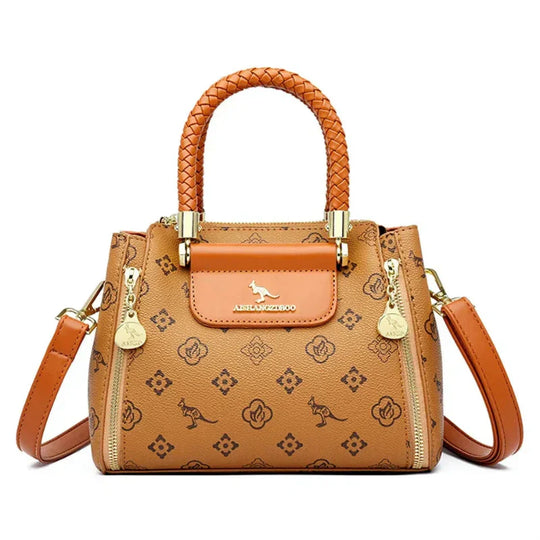 Hellen – Elegant Patterned Leather Handbag for Women