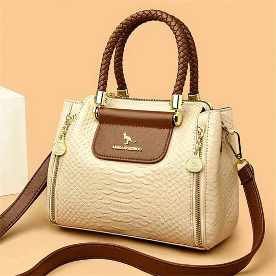Hellen – Elegant Patterned Leather Handbag for Women