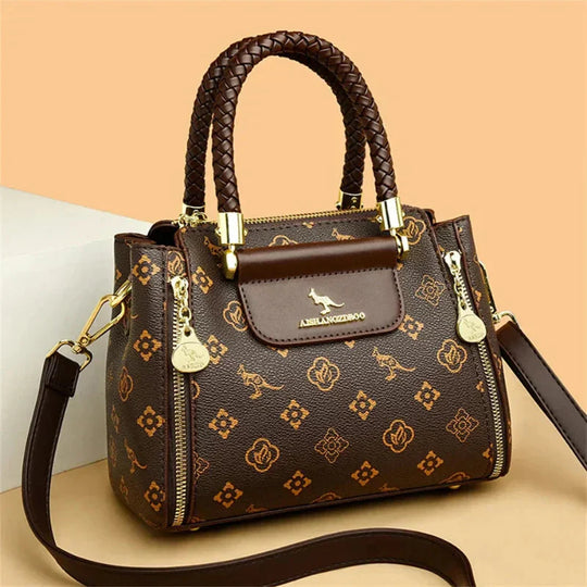 Hellen – Elegant Patterned Leather Handbag for Women