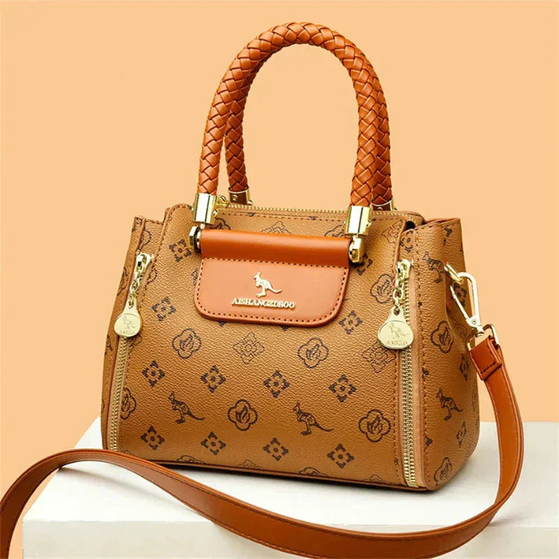 Hellen – Elegant Patterned Leather Handbag for Women