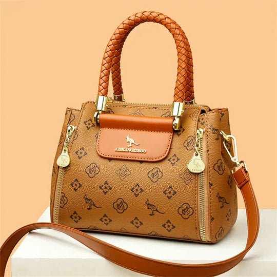 Hellen – Elegant Patterned Leather Handbag for Women