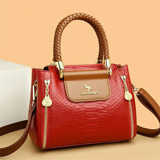 Hellen – Elegant Patterned Leather Handbag for Women