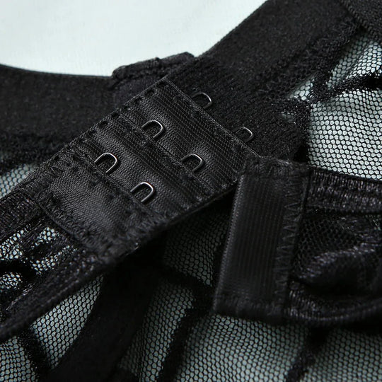 Elantra – Luxe Mesh Chain-Detail Bodysuit for Women