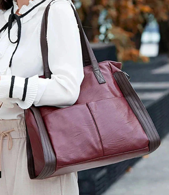 Aaliyah – Classic Leather Tote Bag for Women