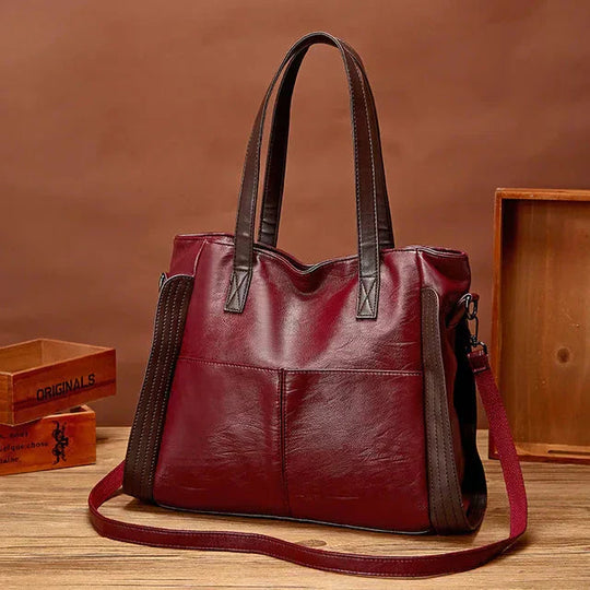 Aaliyah – Classic Leather Tote Bag for Women