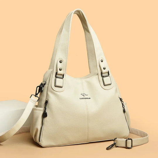 Marg – Classic Soft Leather Shoulder Bag for Women