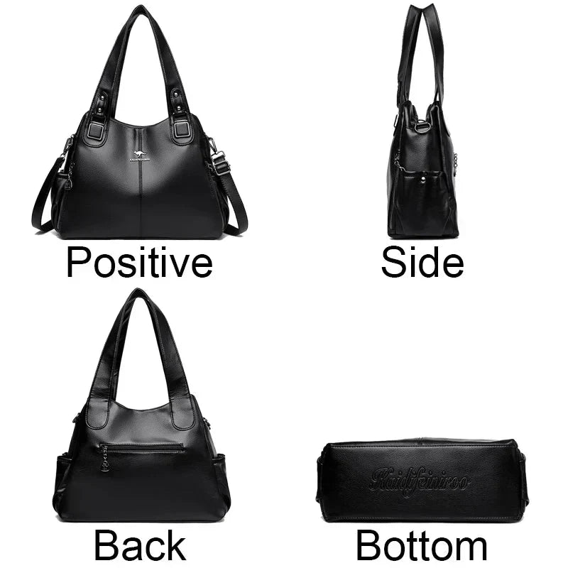 Marg – Classic Soft Leather Shoulder Bag for Women