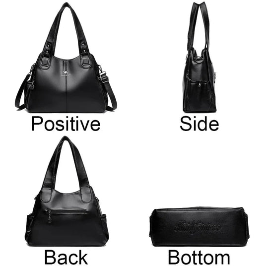 Marg – Classic Soft Leather Shoulder Bag for Women