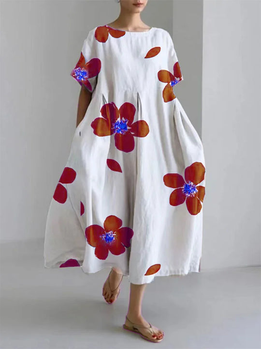 Cecilie – Elegant floral dress for any occasion with style and floating comfort