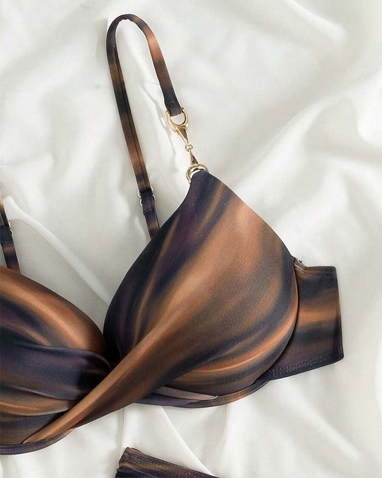 Yuliana – Marble Print Bikini Set for Woman